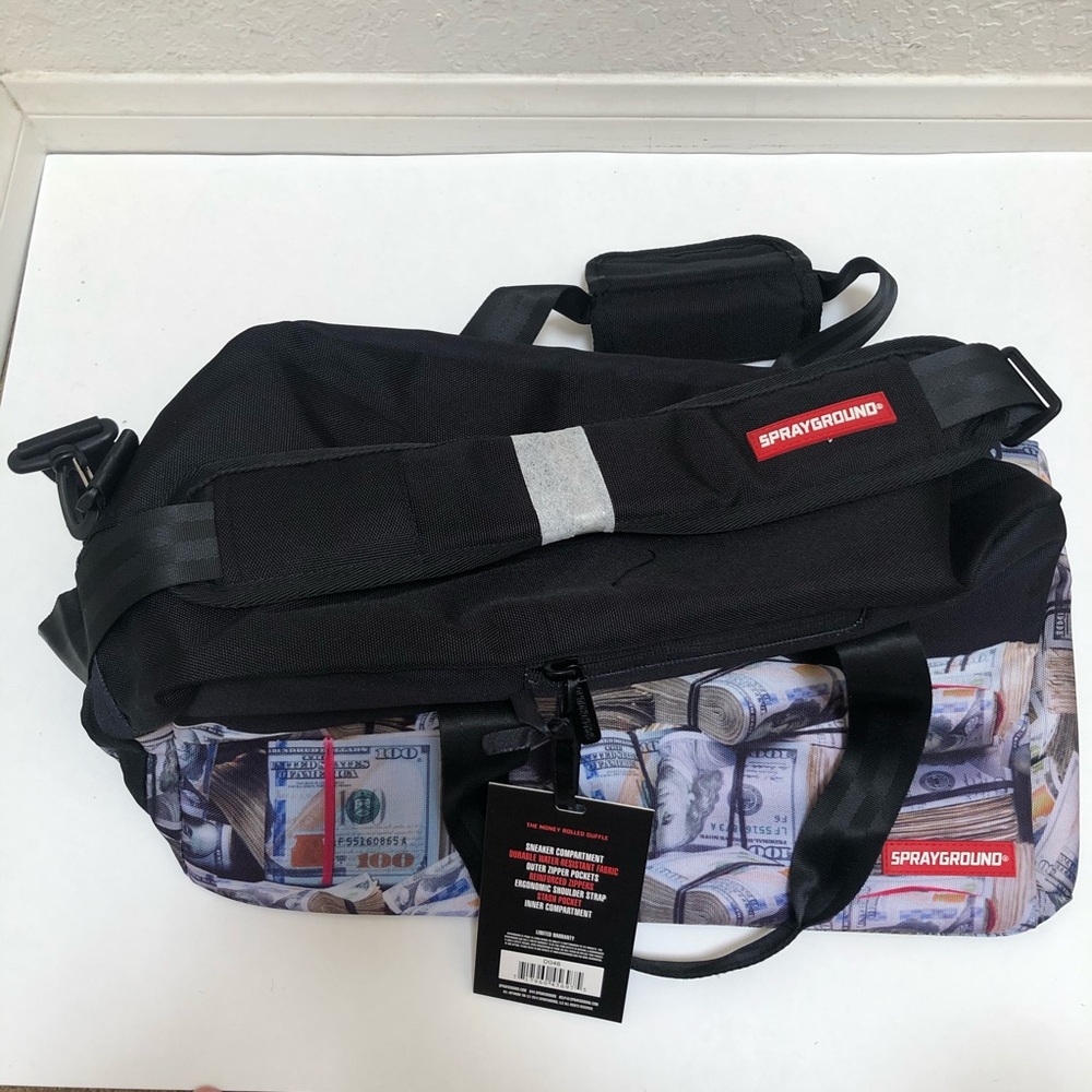 SprayGround Money Rolled Duffle Bag